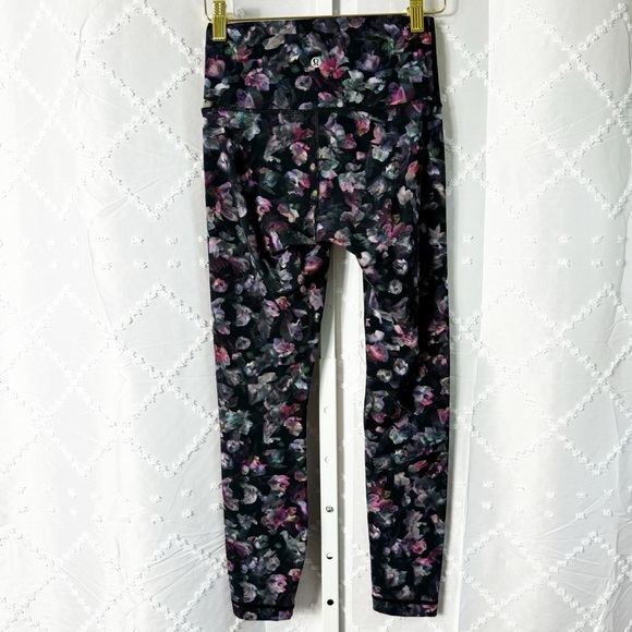 🤖#37 LULULEMON sz 4 Wunder Under High Rise 25” Full-On Luxtreme Actívate Floral - Picture 2 of 8